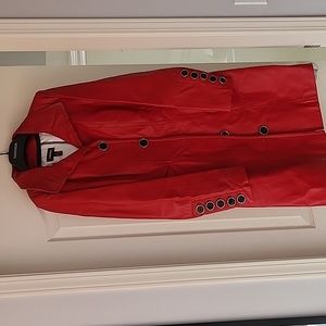 Daniel Leather Coat Sm - EUC